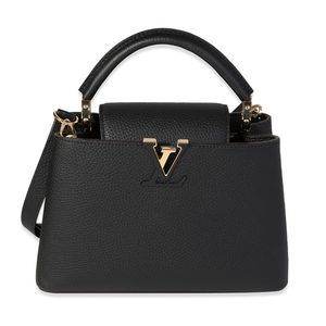 Louis Vuitton Black Taurillon Leather Capucines BB